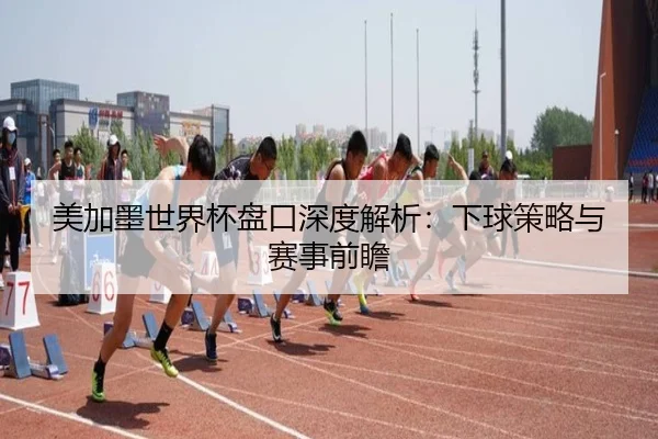 美加墨世界杯盘口深度解析：下球策略与赛事前瞻